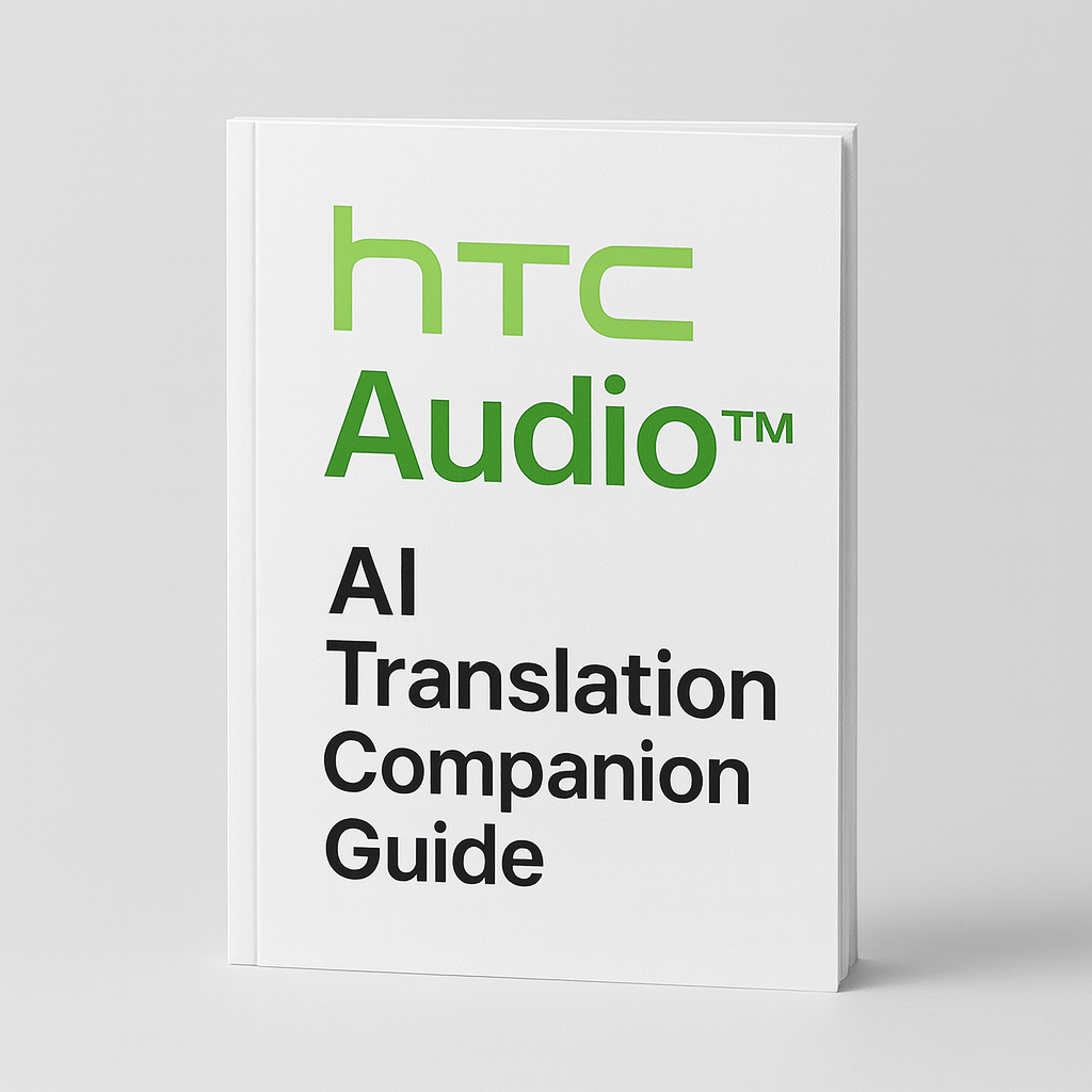HTC® Audio AI Translation Companion Guide