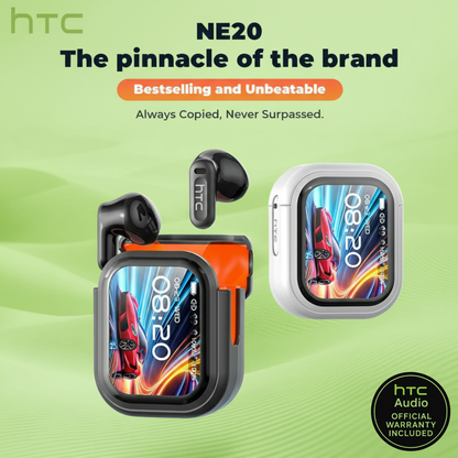 HTC® NE20 Bluetooth 5.4 Earphones With LED Display