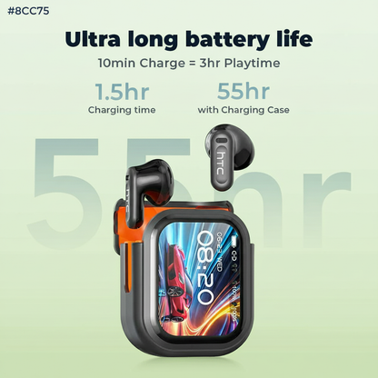 HTC® NE20 Bluetooth 5.4 Earphones With LED Display