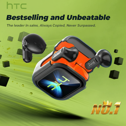 HTC® NE20 Bluetooth 5.4 Earphones With LED Display