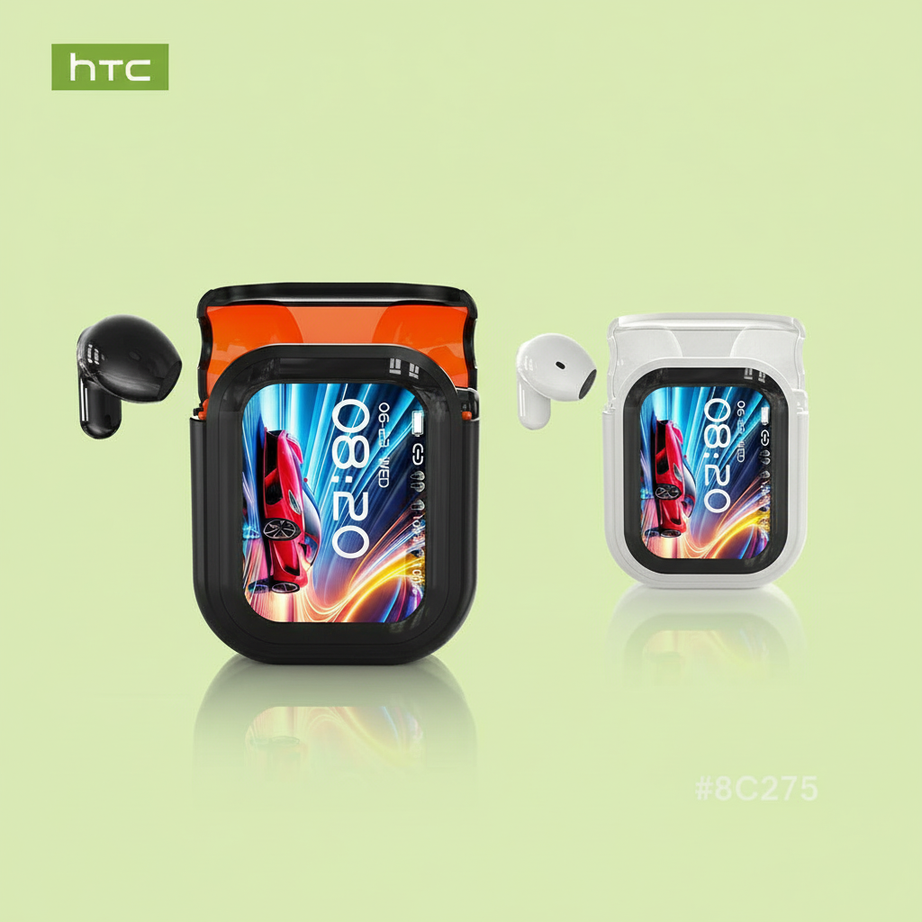 HTC® NE20 Bluetooth 5.4 Earphones With LED Display