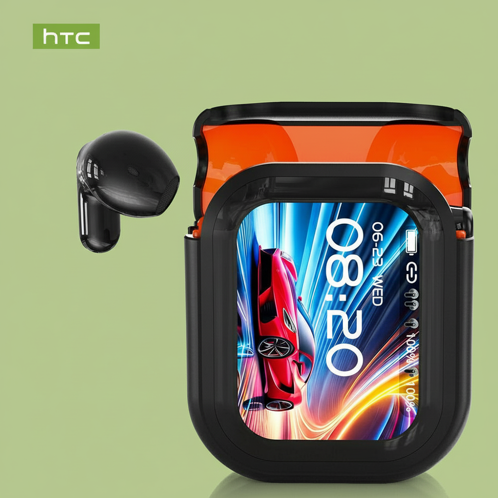 HTC® NE20 Bluetooth 5.4 Earphones With LED Display