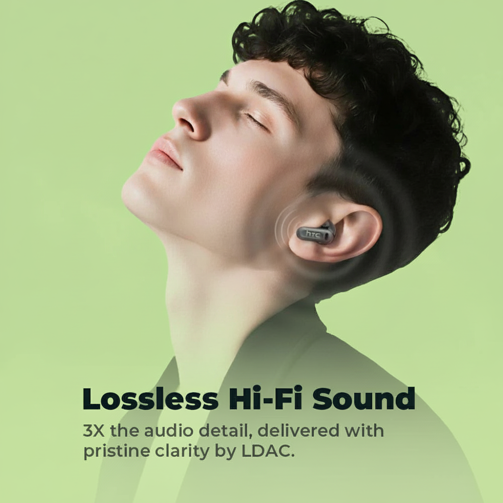 HTC® NE20 Bluetooth 5.4 Earphones With LED Display